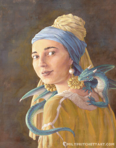 Girl With a Dragon and Pearl Earring